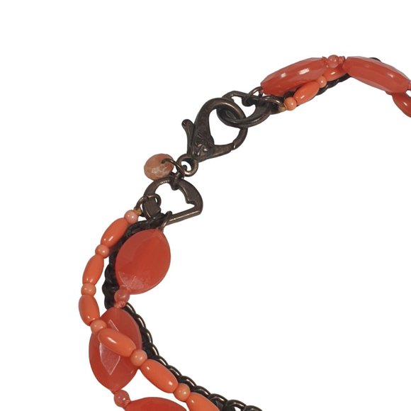 Daisy Enamel Women Boho Necklace Jewelry 18 In Length Plastic Costume Beach Core - Picture 5 of 6